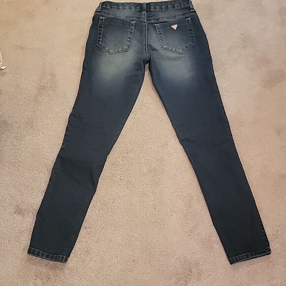 Guess Women's Med Rise Power Skinny Blue Jeans Sz 27 - Picture 10 of 10